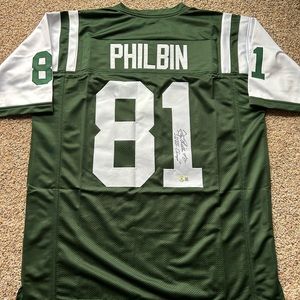 Gerry Philbin autographed jersey